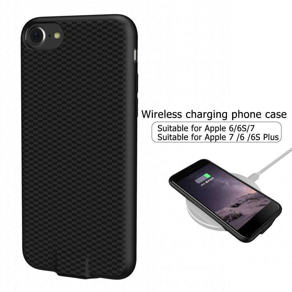 Wifi Draadloze Oplader Qi Ontvanger Case Compatibel Met Iphone 7 7Plus Cover Draadloze Opladen Ontvanger Case Ultra