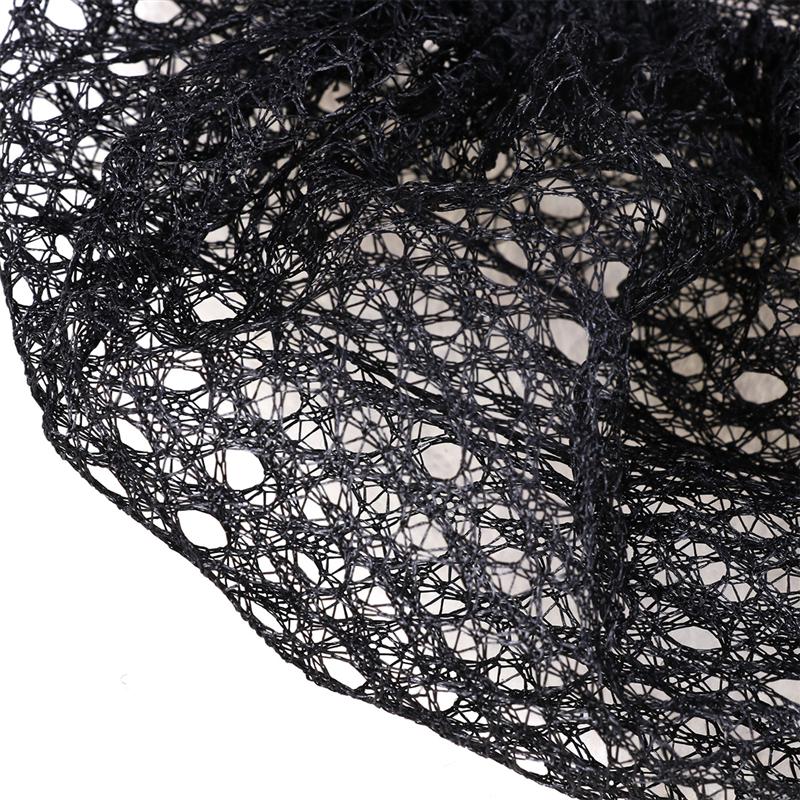 12 Pcs Disposable Mesh Cap Black Hair Net Caps Elastic Free Size Head Covers for Cosmetics Kitchen Cooking Home