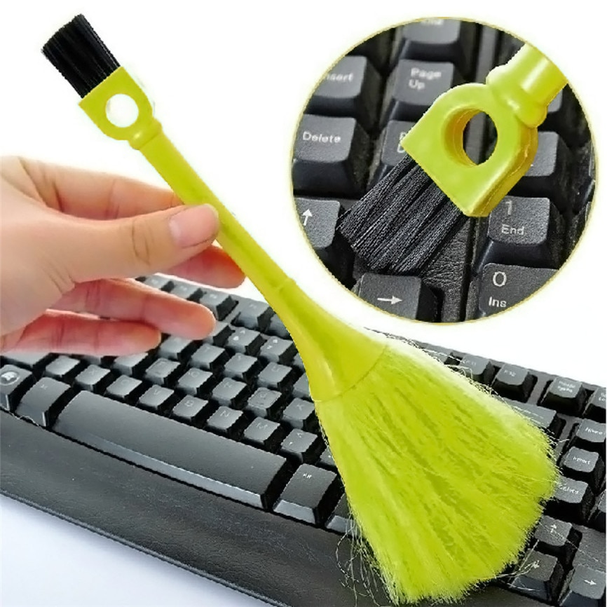 Multi-Function Mini Keyboard Vehicle Anti-Static Dust Brush Desktop Sweeper Cleaning Home Dusting Brush May#5