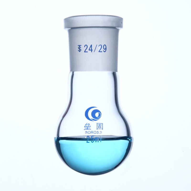 Single Port Glass flask Round Bottom Thicken Borosilicate Glass high temperature resistance Standard flask laboratory