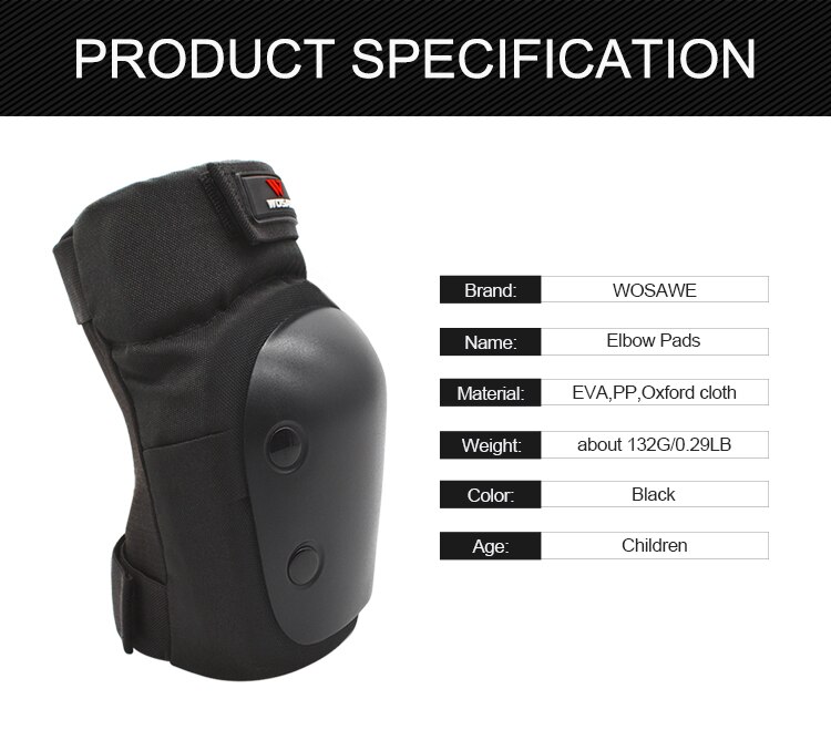 Wosawe barn barn knäskydd armbågsskydd skoter skidcykel moto smutscykel hockey rullskridskoåkning sport skyddsskydd