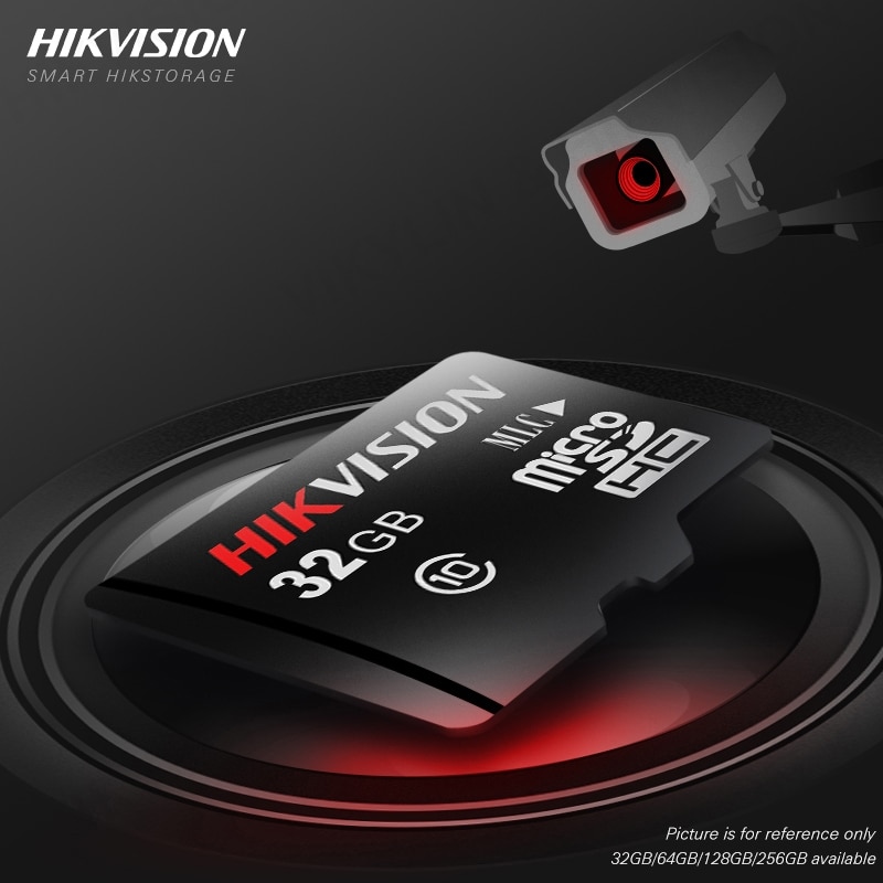 HIKVISION HikStorage Micro SD Card Class10 TF Card 32gb 64gb 128gb 256gb Max 90M/s Memory card for Hikvision Surveillance #P1