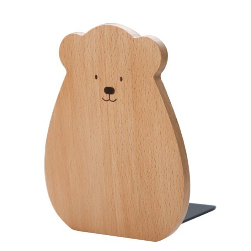 Zware Houten Boekensteun Met Metalen Basis Tijdschrift Boek Display Houder Boekensteun Bureau Ornemants Voor Student Leraar: Beech