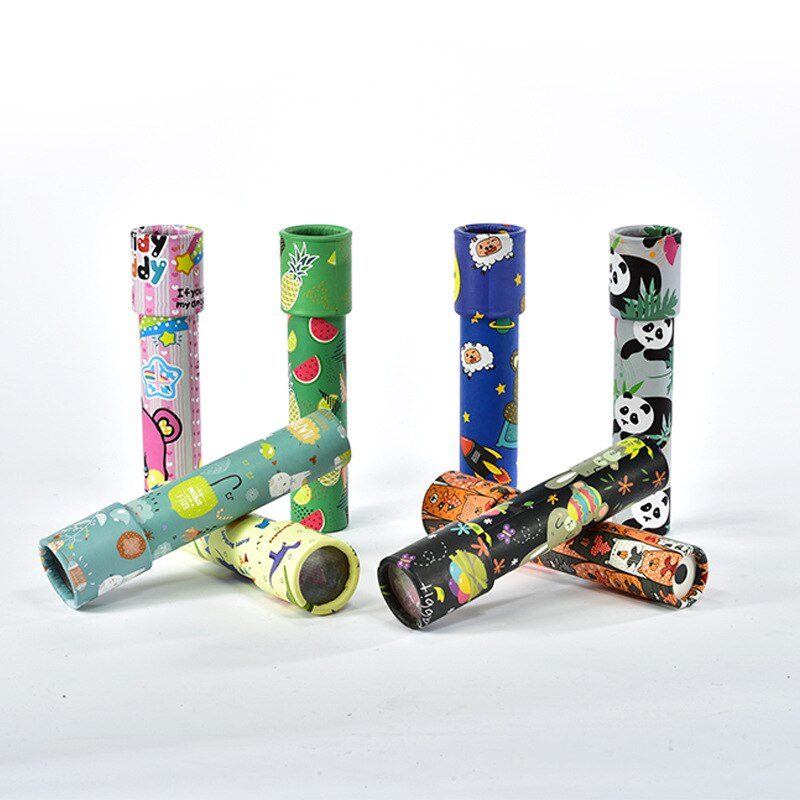 Cartoon Dieren 3D Papieren Kaart Magische Draaien Caleidoscoop voor kids Kleurrijke Wereld Caleidoscoop Kinderen Educatief Speelgoed