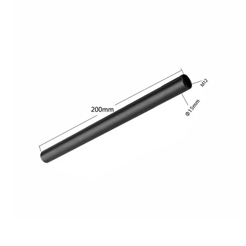 HDRIG Standard 15mm Rods Pack with Extendable M12 Thread Rod Cap Connectors Aluminum Alloy Rods Combination Camera Rail Rod