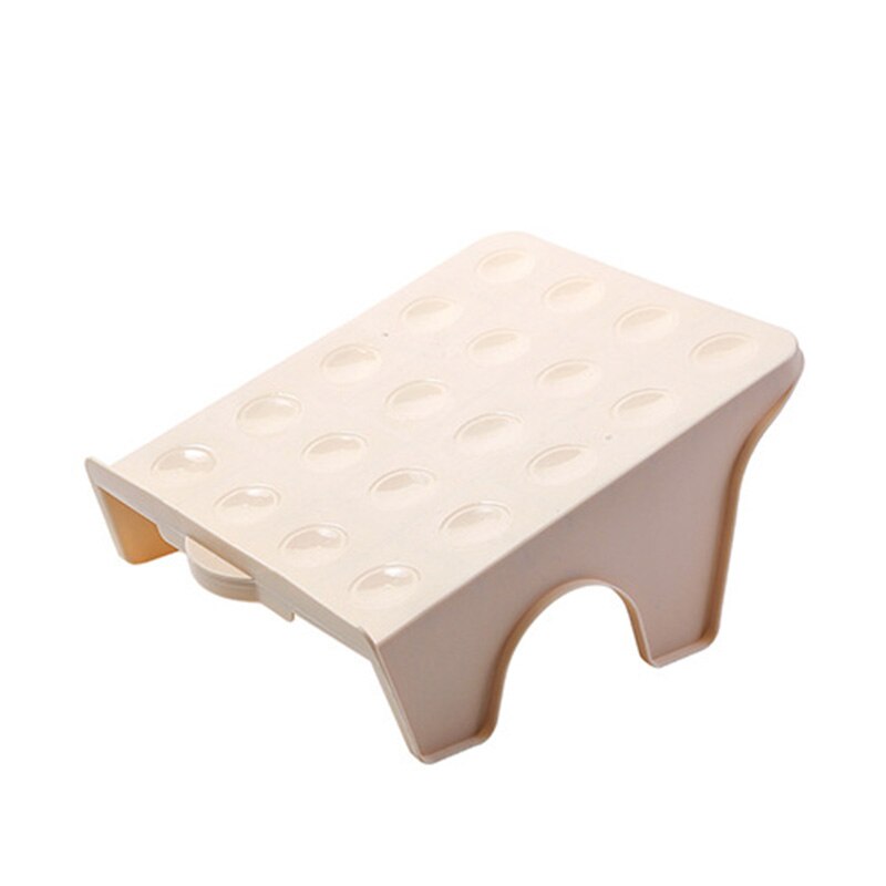 Household Storage Shoe Rack Double Shoe Support Plastic Integrated Simple Economical Simple Shoe Storage Rack: large beige