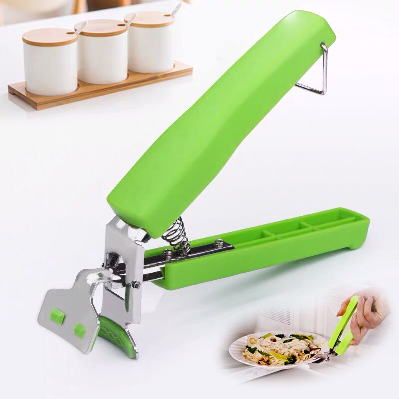 Stainless Steel Dish Clamp Dish Plate Bowl Clamp Clamp Silicone Handle Kitchen Tool Anti-scald Clamp Bowl Lifter