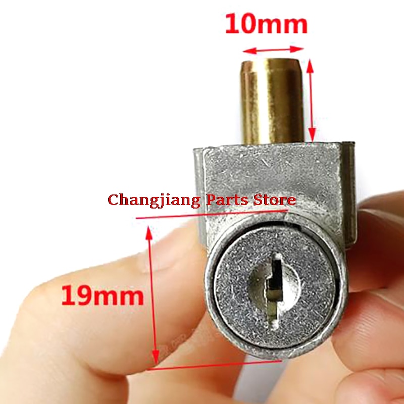 1Pc Contactslot Batterij Safety Pack Box Lock + 2 Sleutel Voor Motorfiets Elektrische Fiets Scooter E-fiets