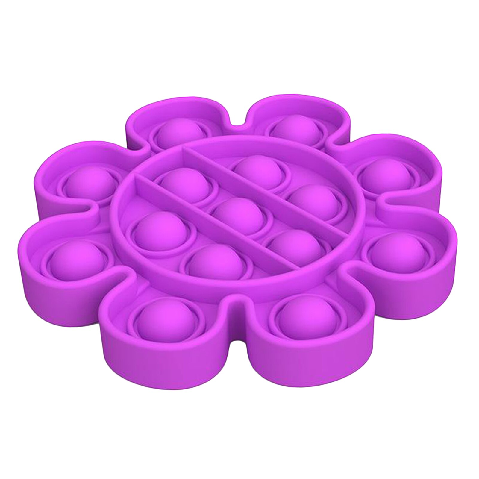 Push Bubble Sensory Fidget Toy Stress Reliever for Adults Game Fidget Toy Game Simple Fidgets Stress Toys: Game Disk Purple