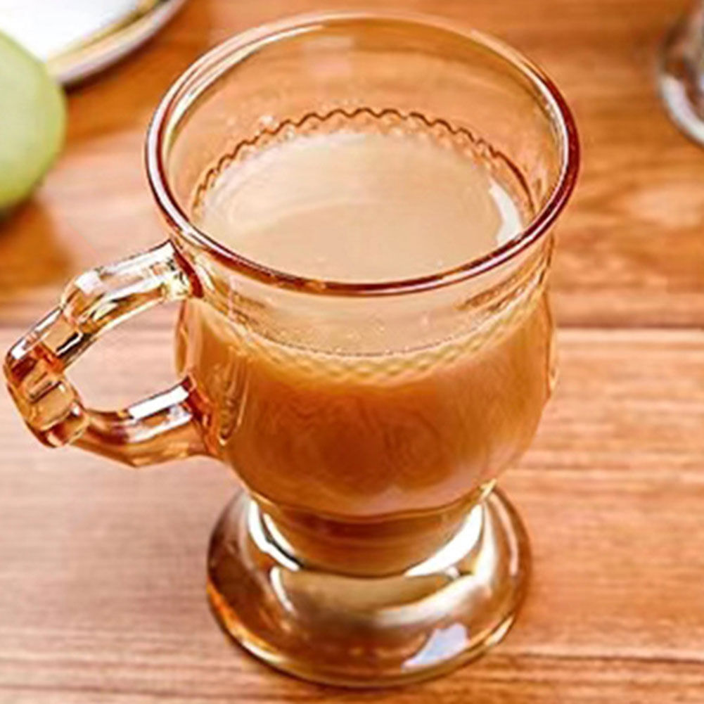 Tall Coffee Glass Mugs Heat Resistant Decorative Cup For Tea Coffee