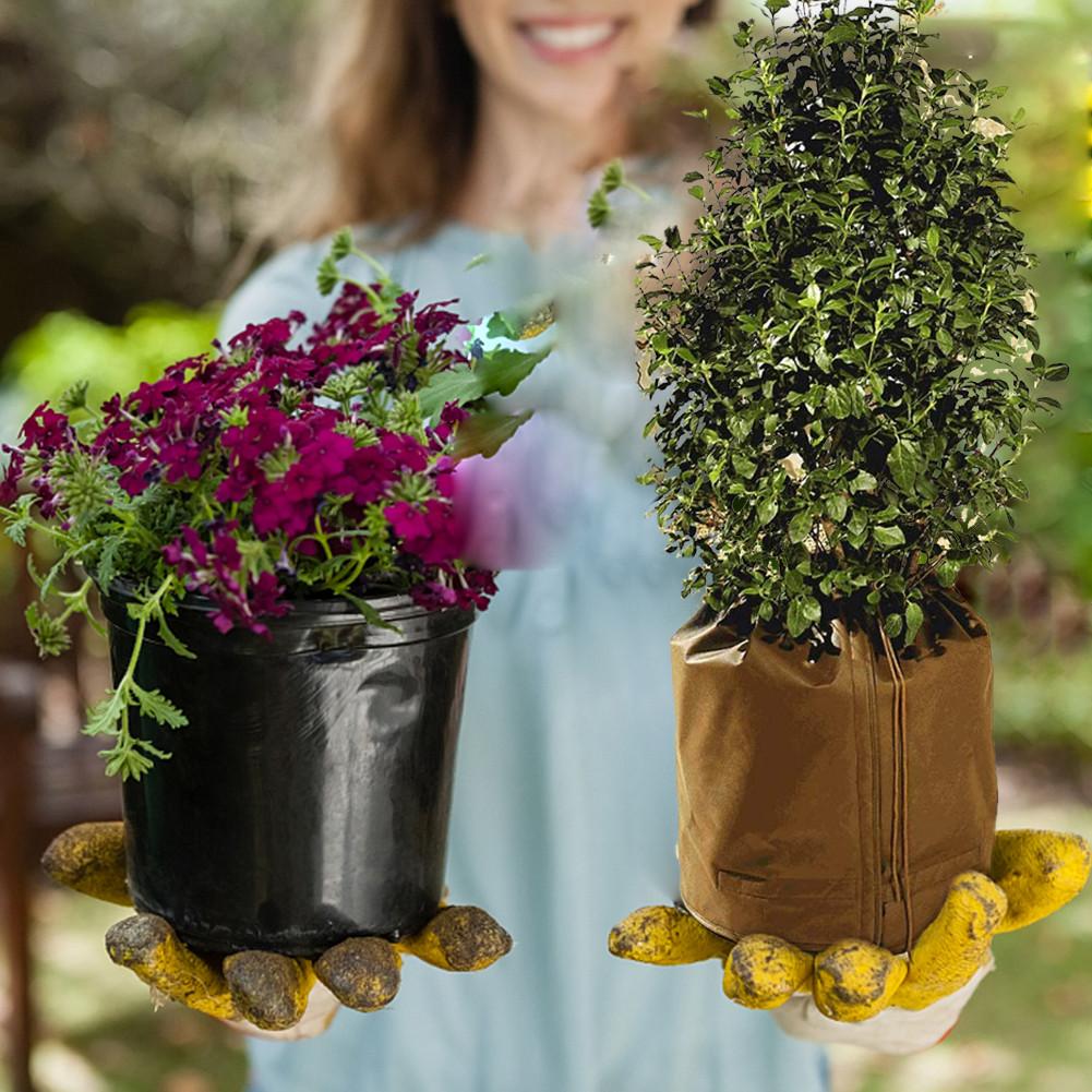 Heavy Duty Flower Plant Pot Cover Plants Vegetable Grow Bag UV Protection Reusable Vegetation Case For Winter For