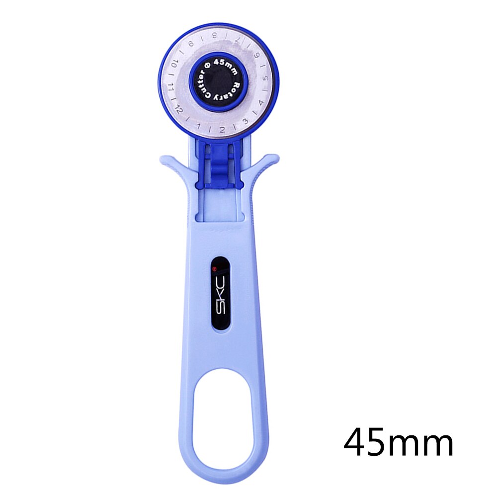 1PC 45mm 28mm circulaire fixe rotatif Cutter lame tissu Patchwork cuir artisanat couture outil bleu pratique découpeuse: 45mm