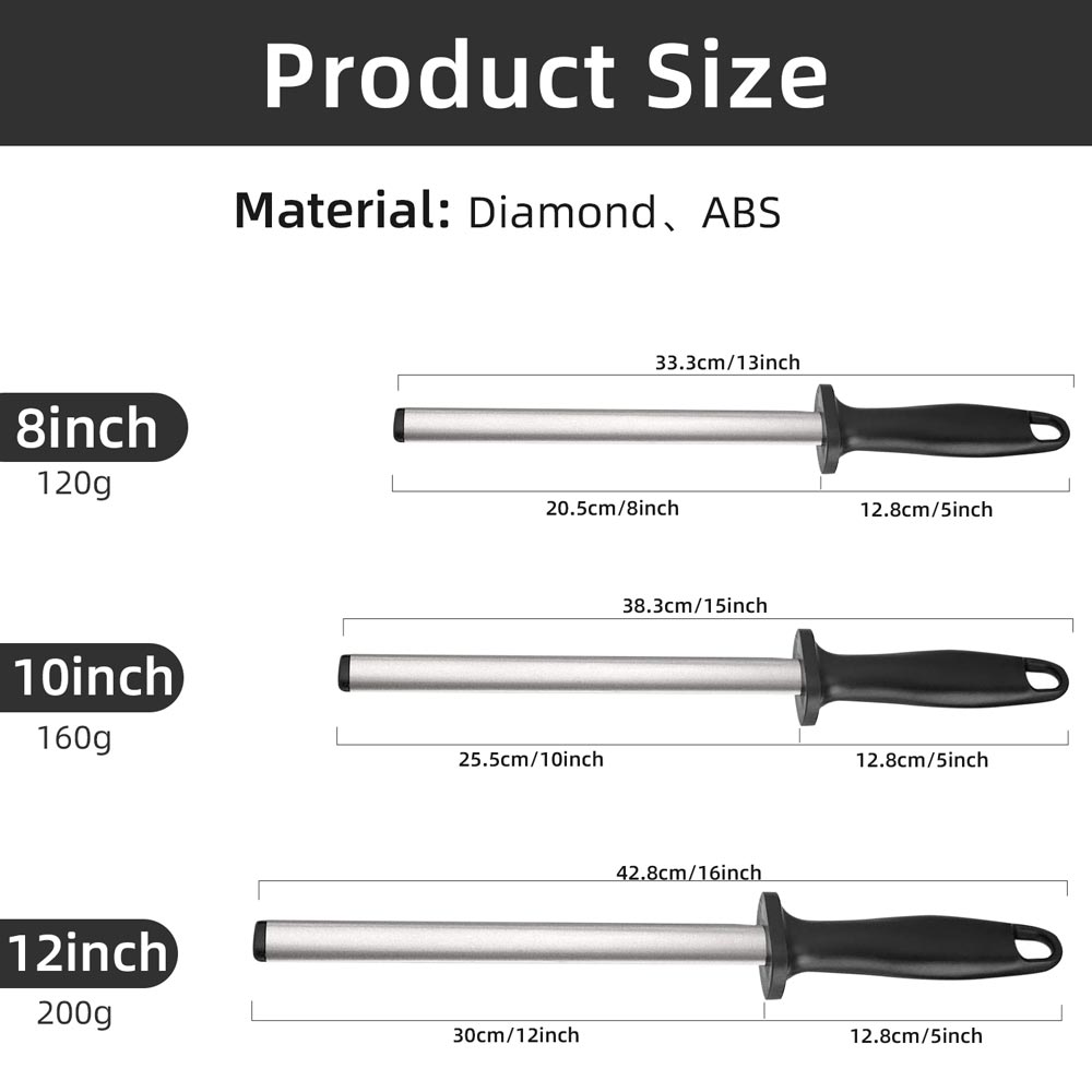 Afilador de cuchillos de diamante, superficie curva de acero Para afilar cuchillos, tijeras, piedra de afilar, herramienta de molienda de cocina