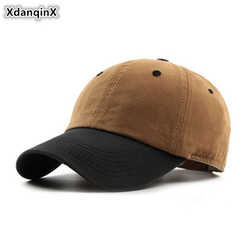 Xdanqinx unisex justerbar størrelse bomuld baseball kasketter til voksne mænd kvinder ventilation snapback ben par hat fars kasket