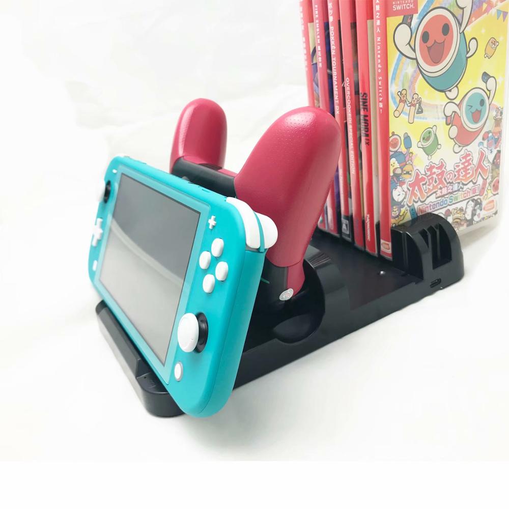 Dobe TNS-871 Dock di ricarica per Switch Console caricabatterie per Nintendo Switch Pro supporto disco Controller