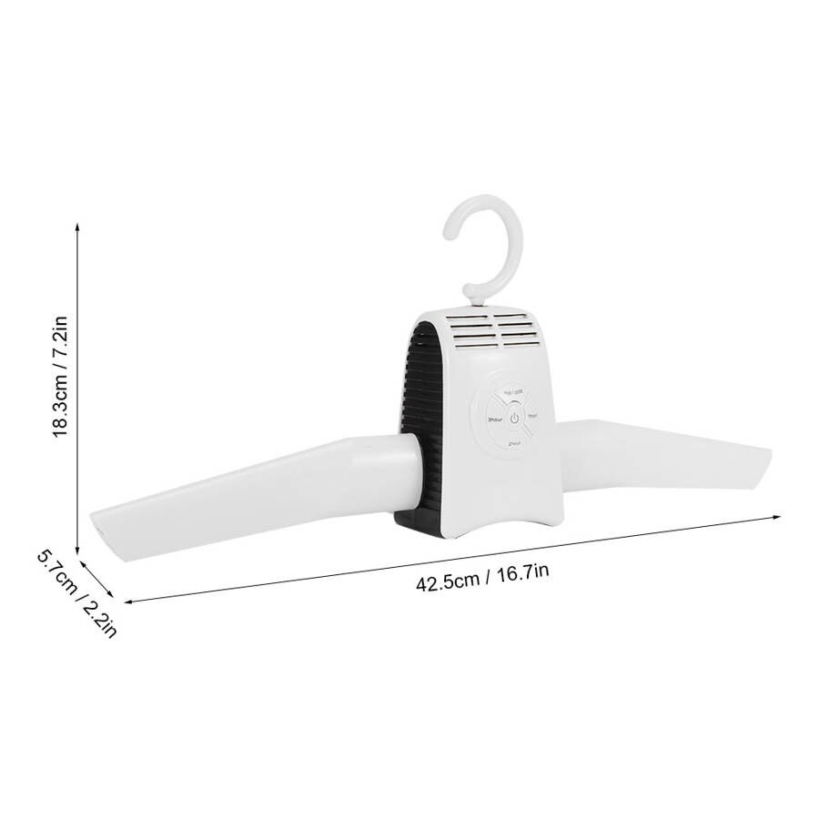 Portable Clothes Dryer Electric Clothes Drying Rack Folding Laundry Dryer Clothes Hanger for Travel Home Hotel Use US 110-240V