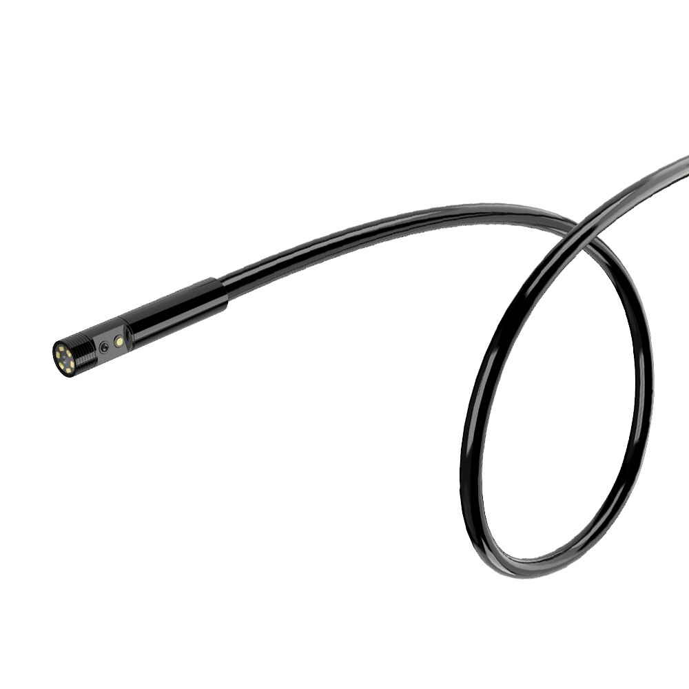 Endoscopio portátil de doble lente, cámara de inspección con pantalla de 4,3 pulgadas, 6 LED, 8mm, endoscopia Digital Industrial con tarjeta TF de 32GB: 1 m / 1M Cable