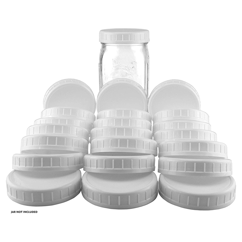 Vanlige munnlokk til murer krukke lokk plast oppbevaringshetter til murer hermetikk glass og mer, standard, dia 70mm