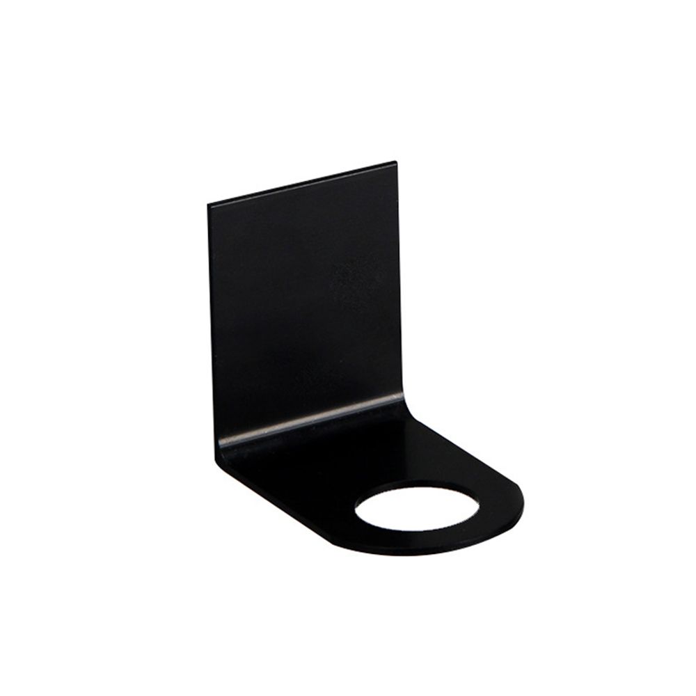 Soporte de pared para botella de jabón, gancho de Metal sin perforaciones, colgador de botellas de acero inoxidable, suministros de cocina sin huellas, , 1 unidad: black / L