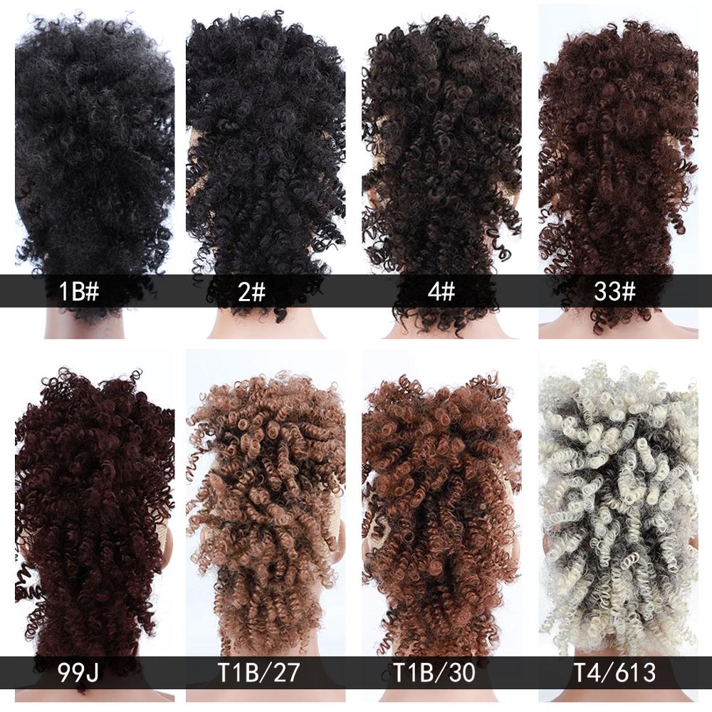 Blice – perruque Mohawk synthétique bouclée, bouffante haute, Chignon devant à derrière, courte, Punk, pour femmes, 90 pouces