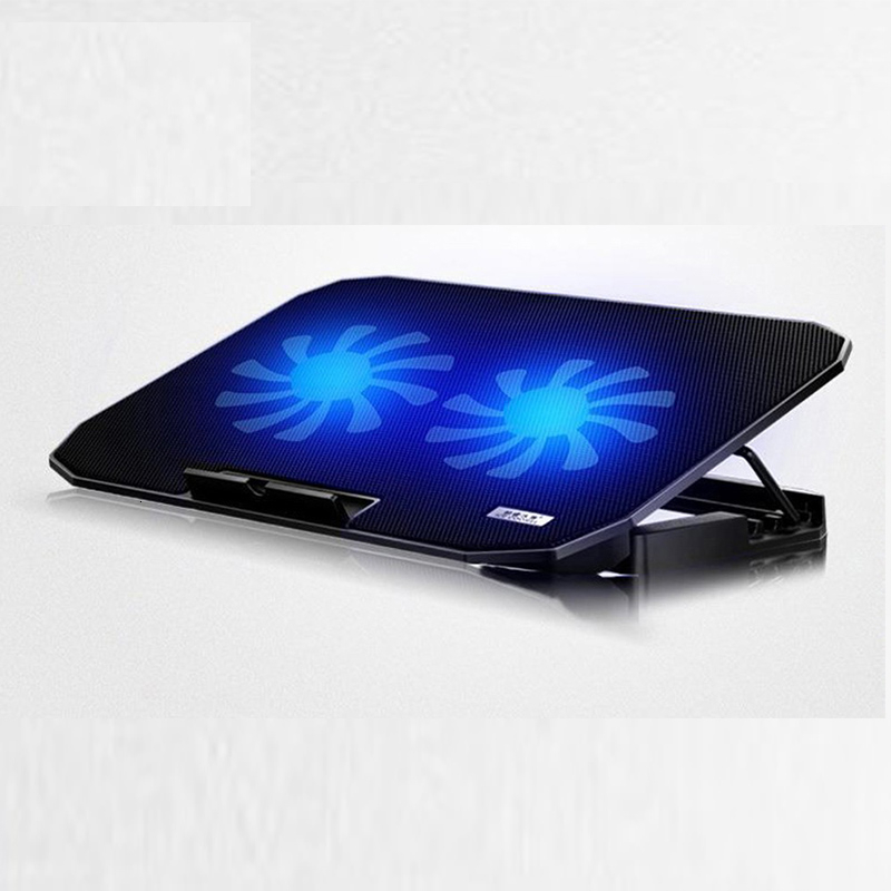 Jelly Comb Gaming Laptop Cooler Adjustable Speed 2 USB Ports and 2 Cooling Fan Laptop Cooling Pad Notebook Stand for 12-17 inch