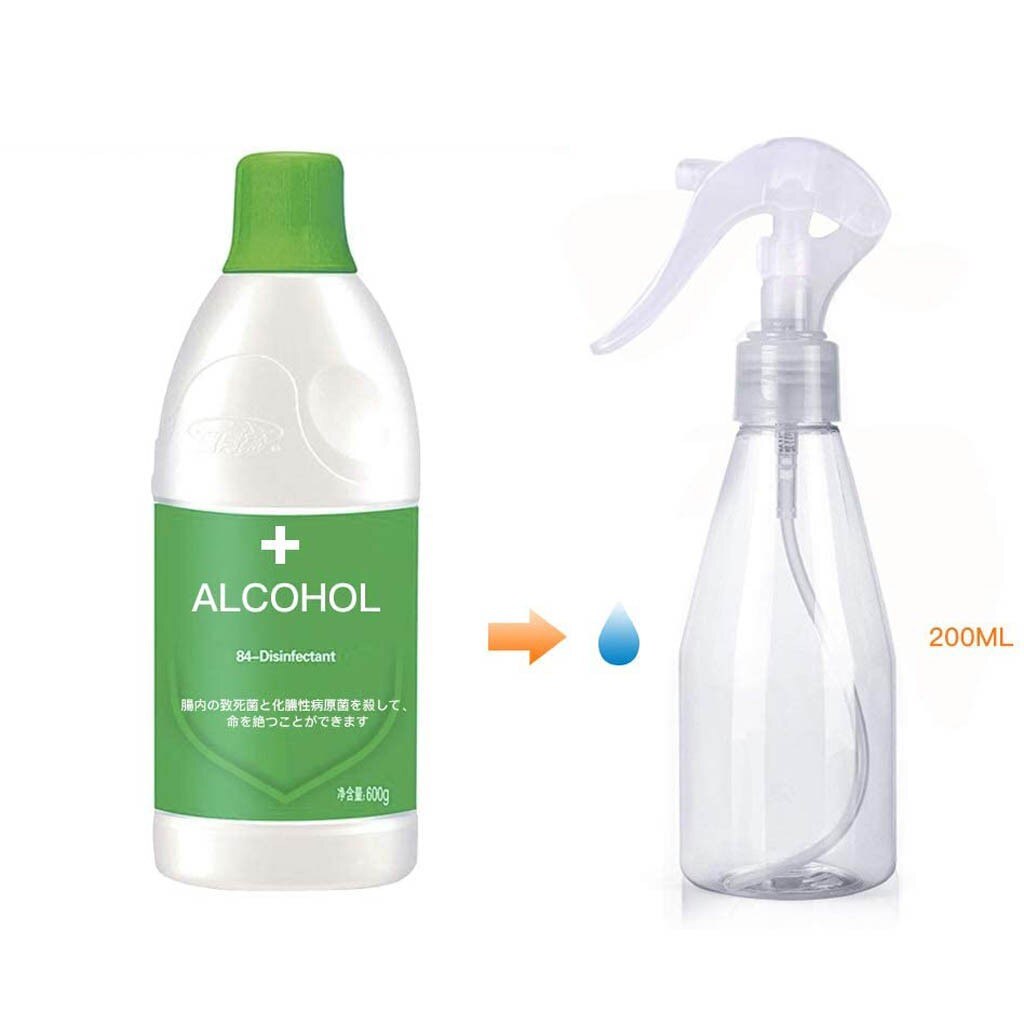 4pcs 200ml Plastic Clear Spray Bottle Alcohol Spray Bottle Cleaning Hand Water Garden Empty Trigger Water Spray Bottle Sprayer