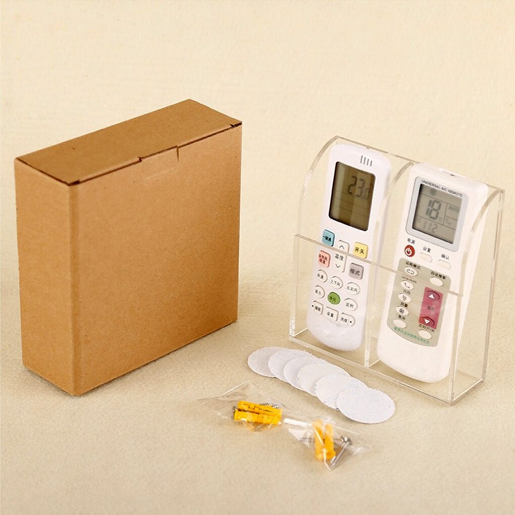 Wall Mount Acrylic Air Condition Remote Controller Box Container Storage Organiser Hotel Case Office controller box Home