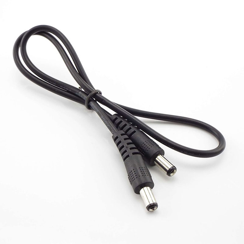 5,5 x 2,1 mm DC 12 V 3 A Stecker auf Stecker Netzteil DIY Kabel Verlängerungskabel CCTV-Kamera-Adapter-Anschluss Netzkabel 0,5 m 1 m 2 m: dunkel Grau