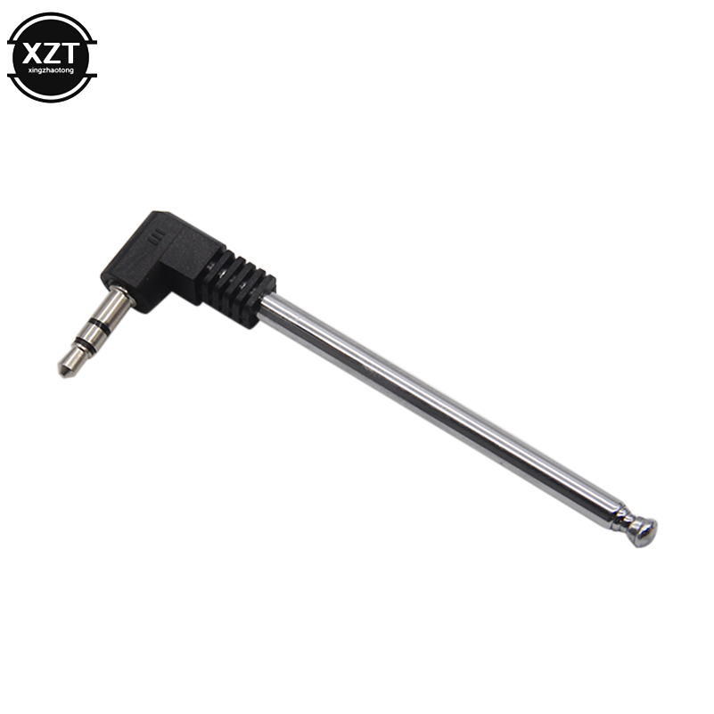 Mini antena receptora de Radio FM para teléfono móvil con conector de 3,5mm, tarjeta enchufable aérea retráctil, antena de Audio FM dedicada