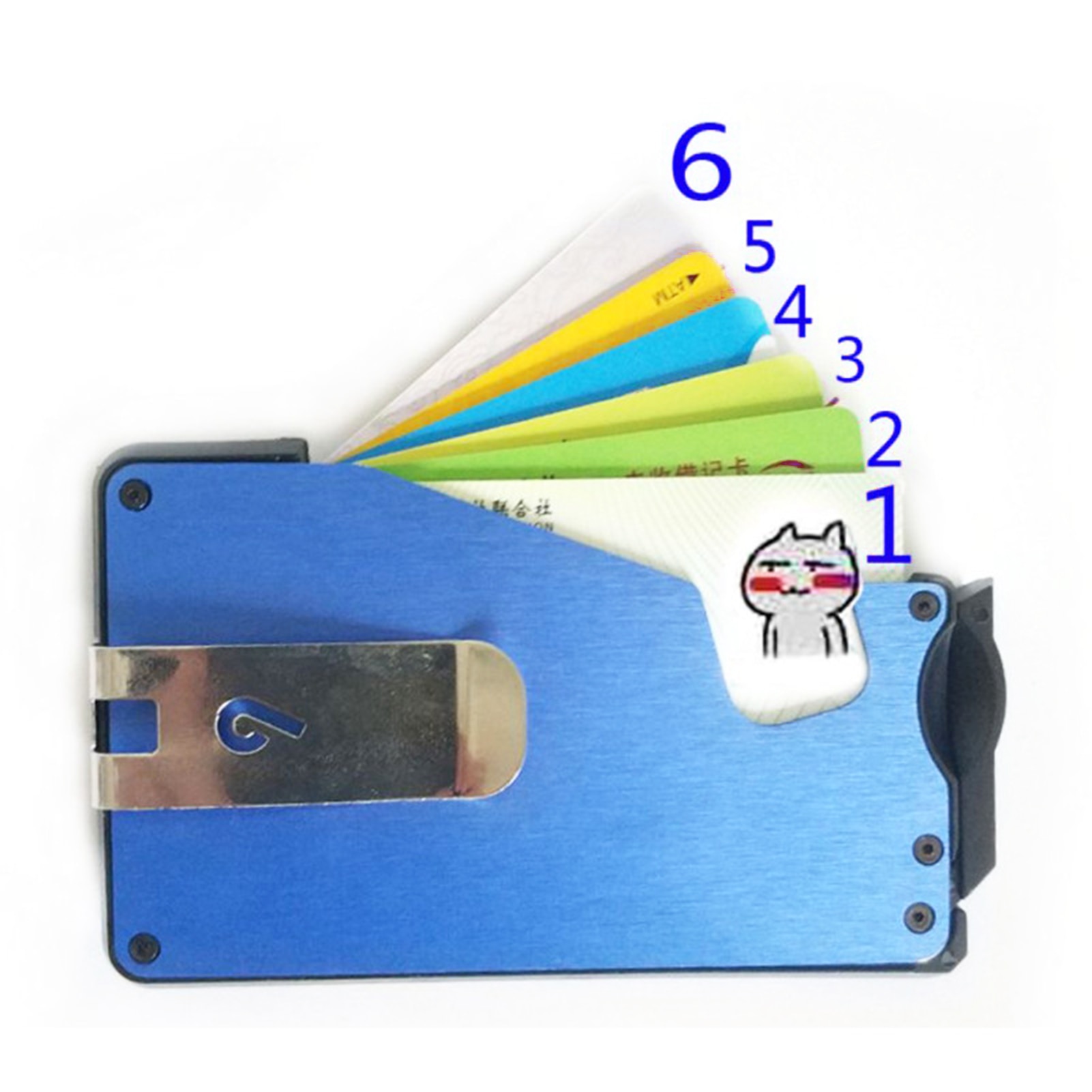 Aluminum Alloy Anti-magnetic Anti-static Bank Credit Card Case Clip Holder Box Bank Business Id Card Wallet