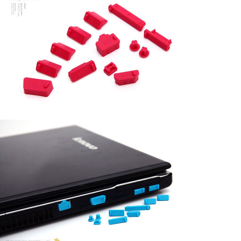 13 Stks/set Kleurrijke Silicone Anti Dust Plug Cover Stopper Laptop Stof Plug Laptop Stofdicht Usb Stof Plug Computer Accessoires