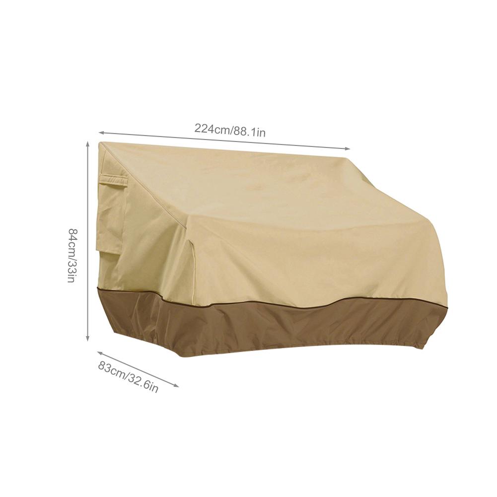 Utomhus loveseat lounge bänk överdrag vattentätt dammtätt uv-beständigt sofföverdrag  #4o