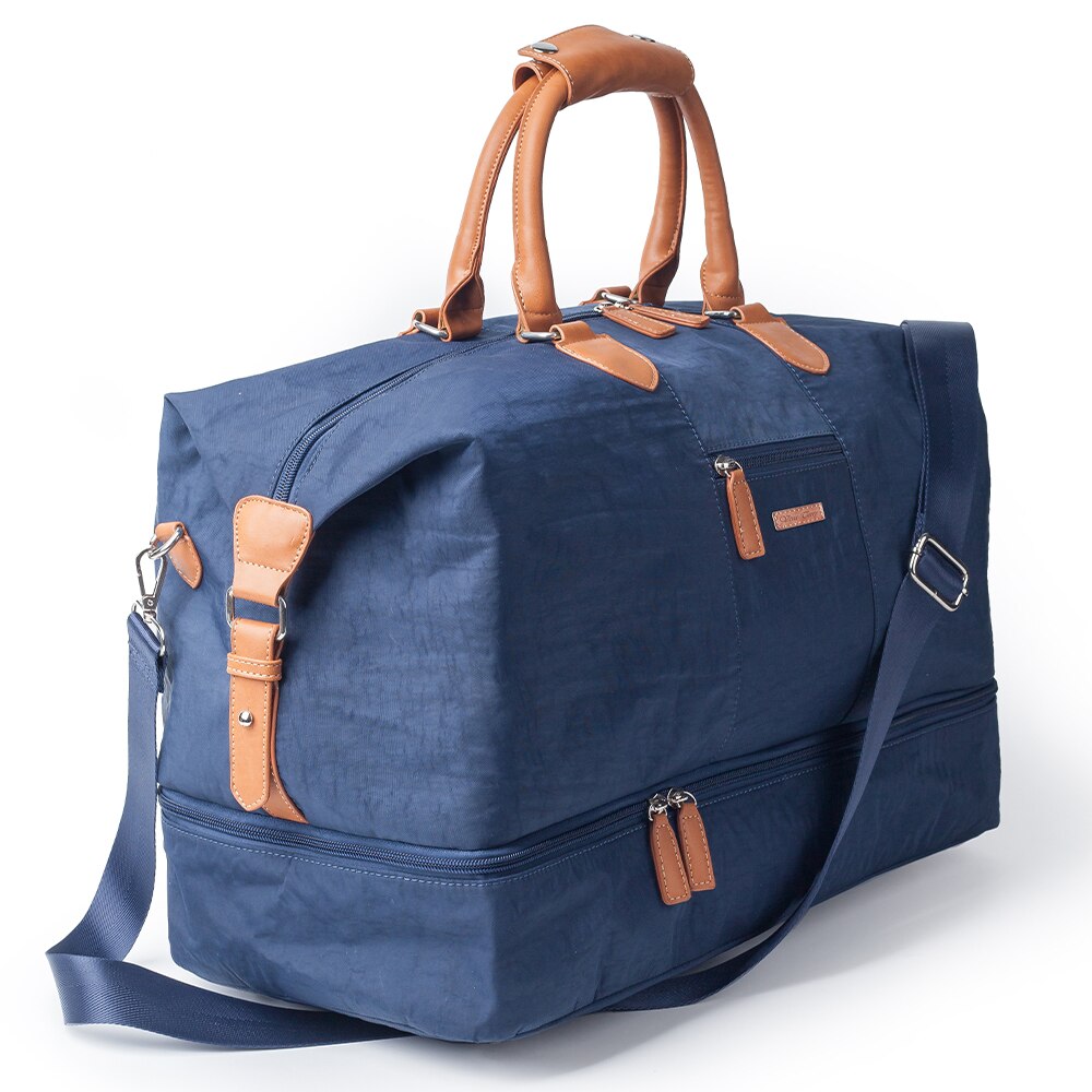 Mealivos Leinwand Wasserdichte Reisetasche Duffel schulter handtasche Wochenende Tasche mit Schuh Fach