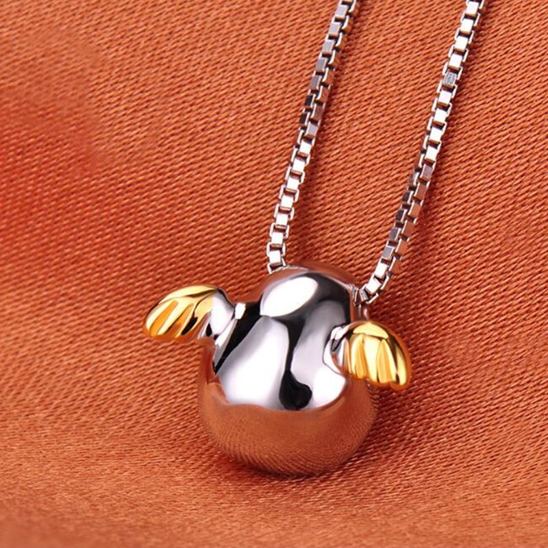 Carino Angelo Uovo Pendente Della Collana Monili di Cerimonia Nuziale delle Donne Eleganti Regali Creativi Regali Del Partito di Modo Catena Della Clavicola