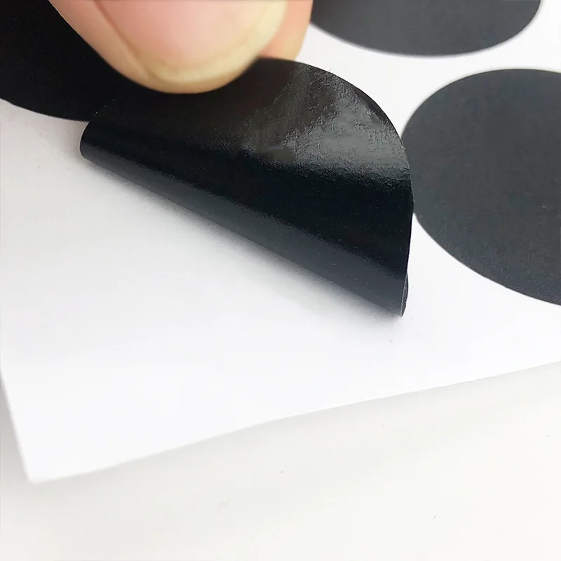Varastossa 2.5cm 3.8cm 3cm pyöreä tarra uudelleenkäytettävä pyyhittävä pvc-liitutaulutarra kuivumaton itseliimautuva paperi
