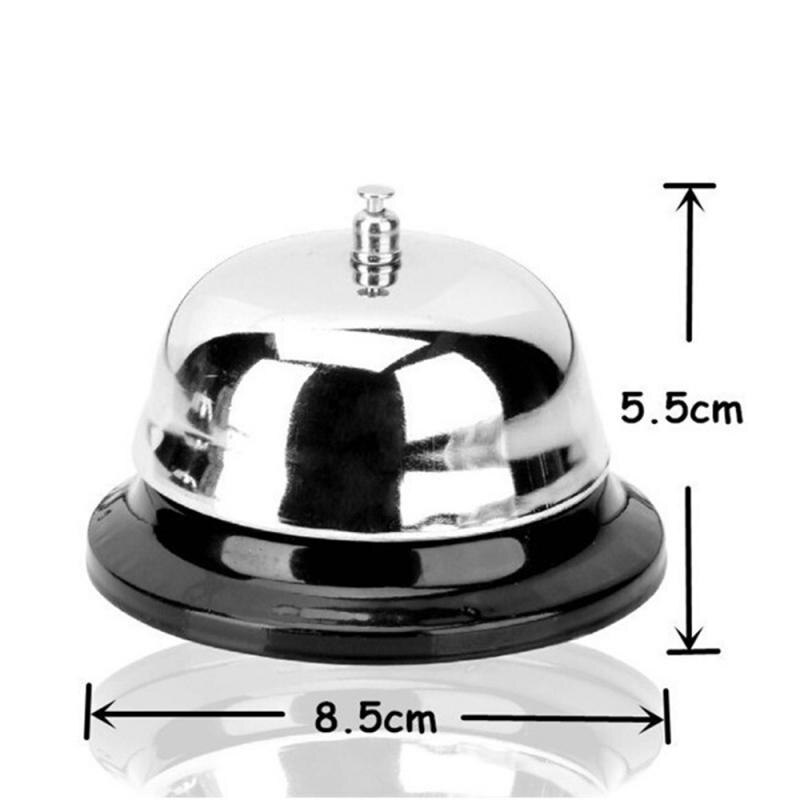 1 Uds escritorio cocina Mostrador de Hotel recepción Bar restaurante timbre campanilla servicio anillo 8,5 cm herramientas de cocina