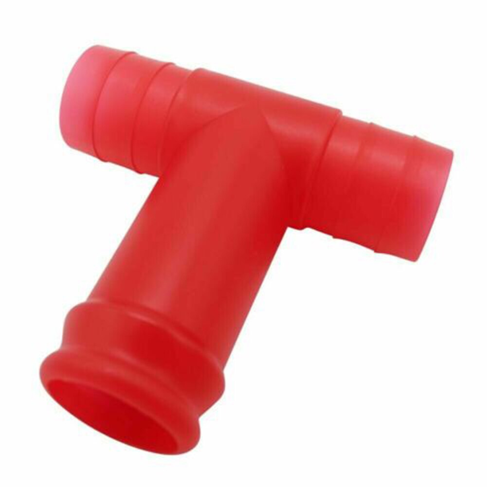 Beer Snorkel Siliconen Trechter Drinken Stro Dubbele Bier Snorkel Voor Entertainment Keuken Party Bar Brouwen Tool: B-Red