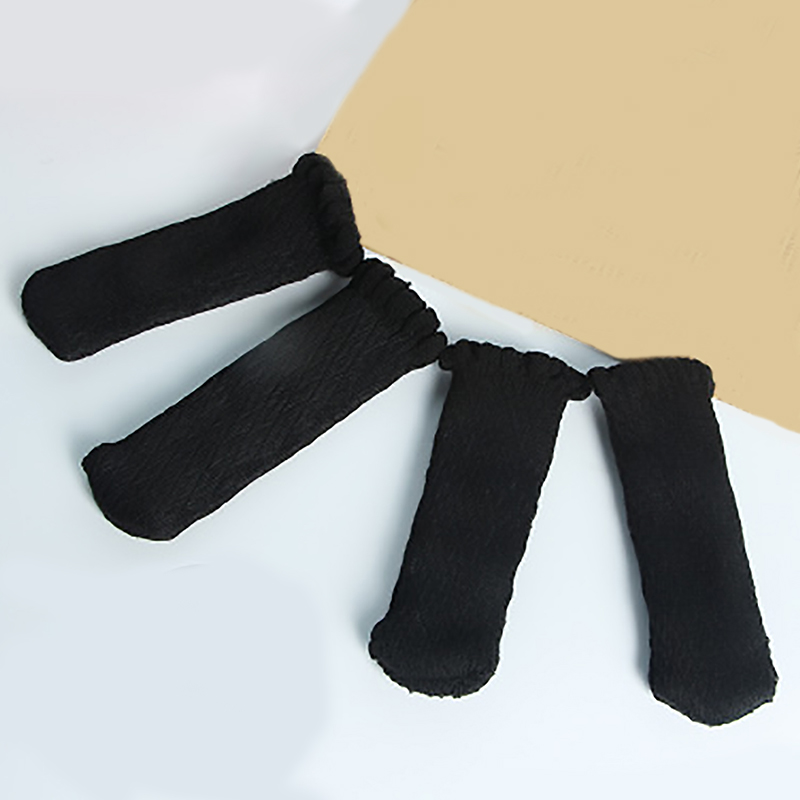 Ensemble de 4 pieds de chaise tricotés, chaussettes, modèles en Silicone, couvre-pieds de Table, Protection du sol, réduction du bruit mobile: 6