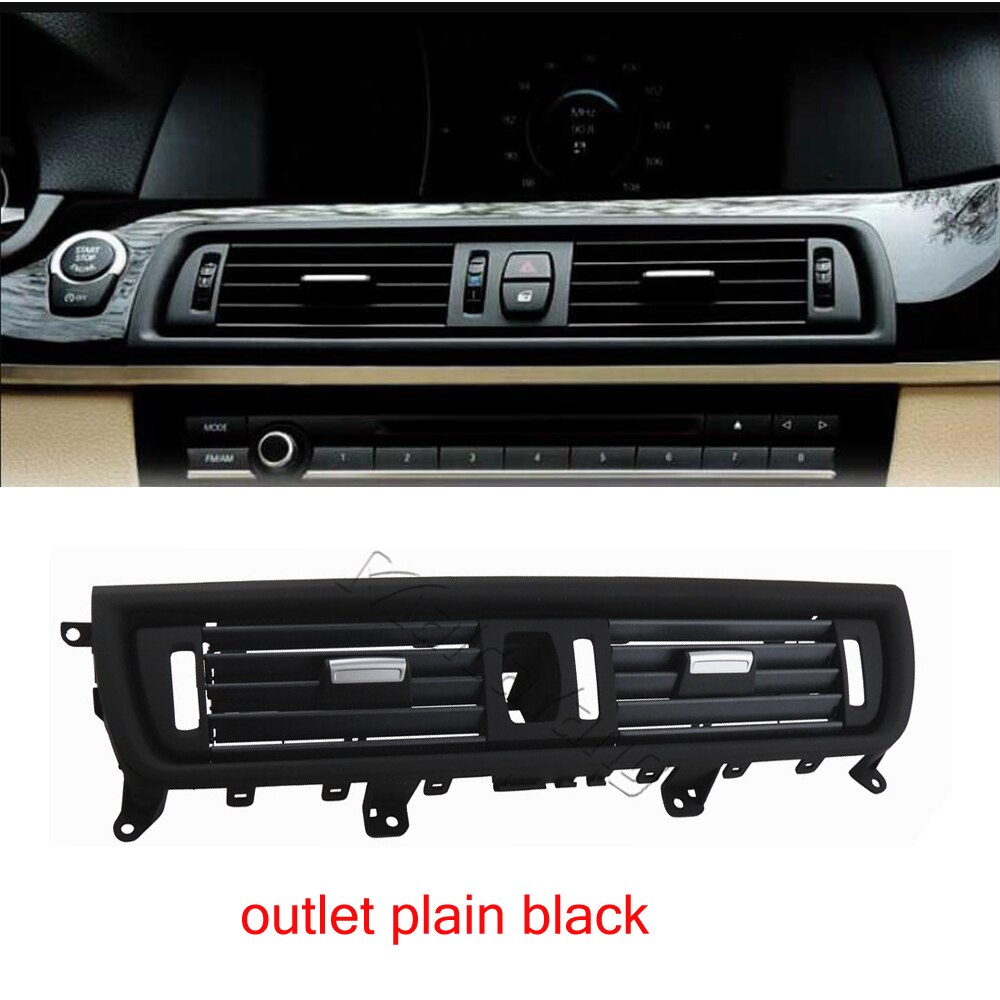 2 Styles Front Console Grill Dash AC Air Conditioner Vent For BMW F10 F11 F18 520i 523i 525i 528i 535i 64229166885: Without Chrome