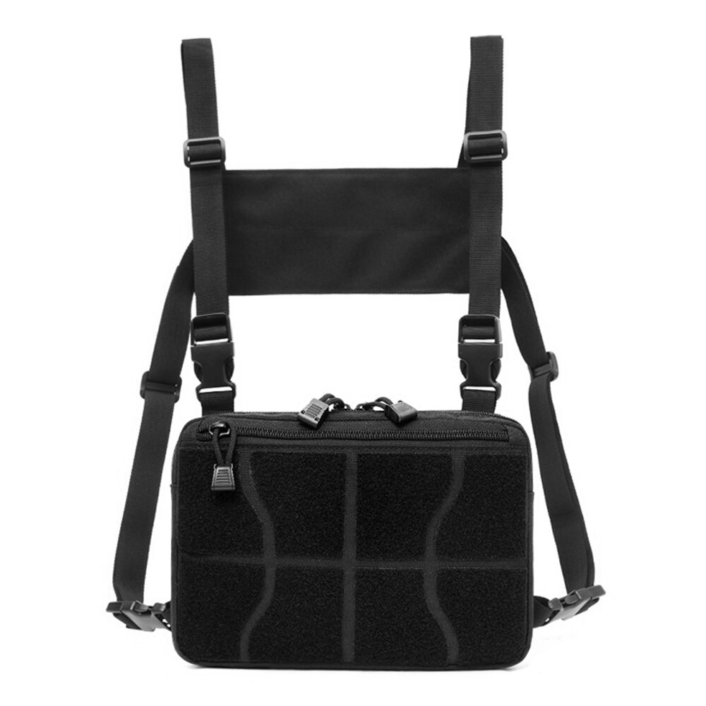 Outdoors Pouch Chest Kit Pack Vest Bag Front Pouch Outdoors Carry Pouch For Hiking Fishing Camping Backpacking