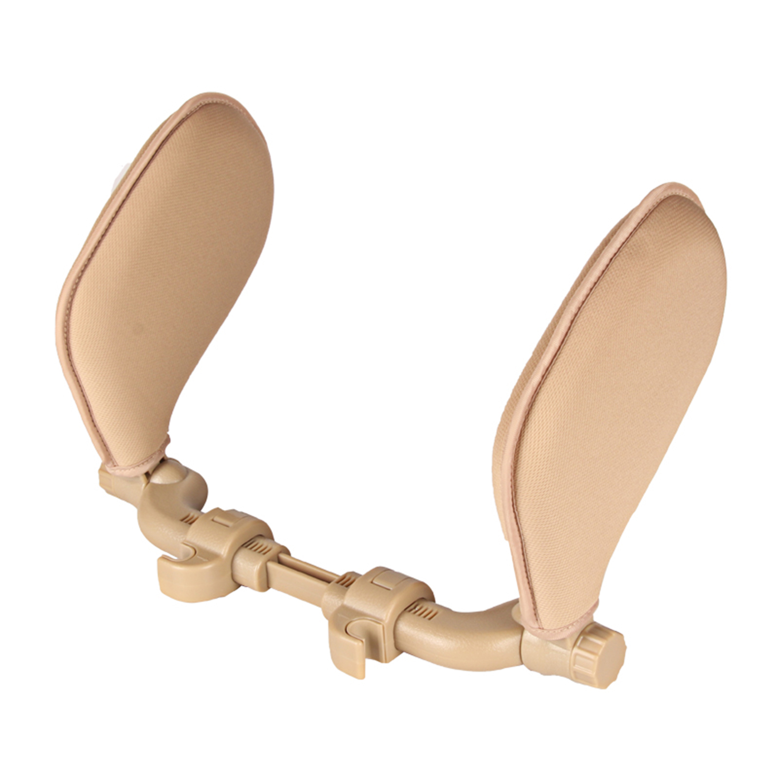 Car Headrest Pillow Sleeping Headrest 360 Degree Adjustable Road Pal Headrest Car Seat Travel Headrests for Kids Adults Elders: Beige