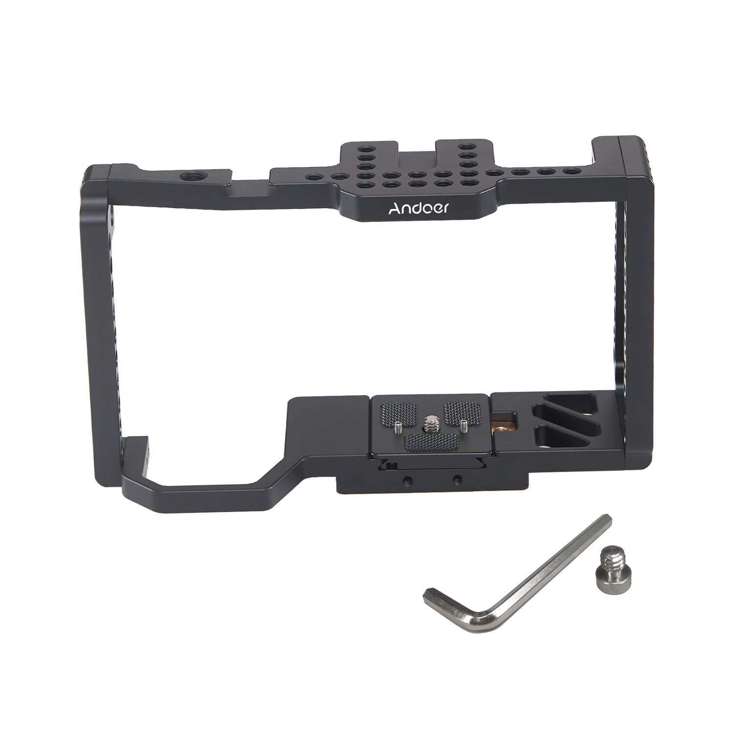 Andoer Camera Kooi Video Film Movie Maken Kooi Met Quick Release 1/4 Inch 3/8 Inch Shoe Mount Voor Camera 4 k/6 K Bmpcc 4K 6K