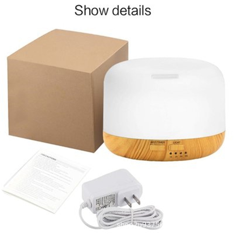 Air Humidifier Essential oil diffuser 300ML 500ML Ultrasonic Cool Mist Maker Fogger Humidifier LED Lamp Aroma Diffuser