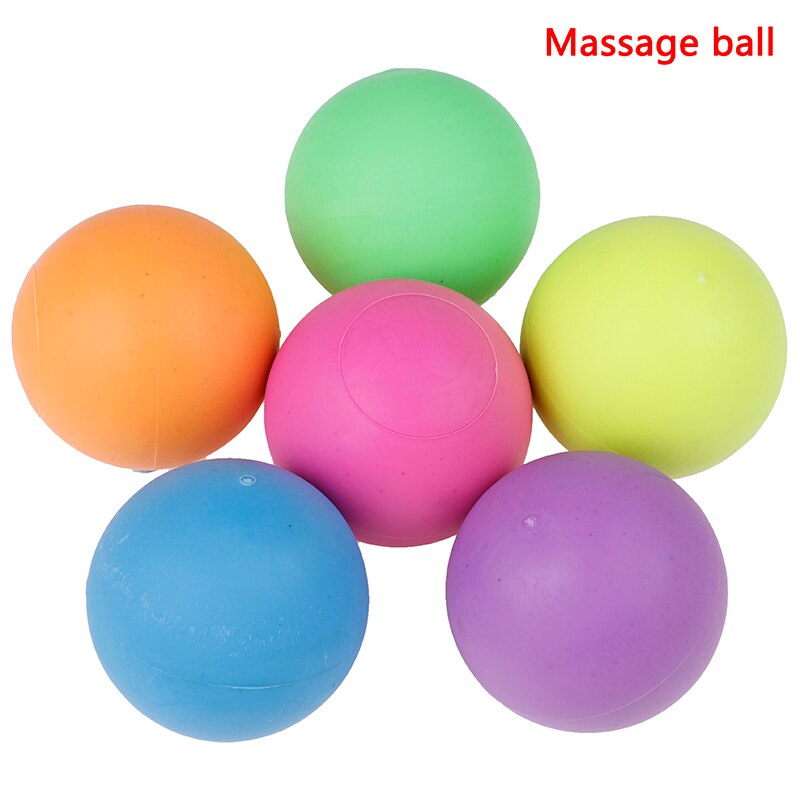 1Pcs Fitness Massage Ball TPE Rubber Hockey Lacrosse Ball 63mm Trigger Point Relaxation Self Massage