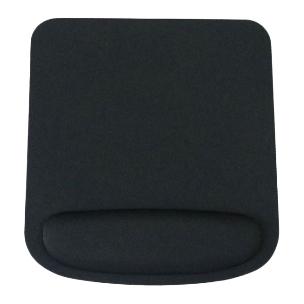 Antislip zachte sponsmat gaming muismat kussen met polssteun pc accessoire: Zwart