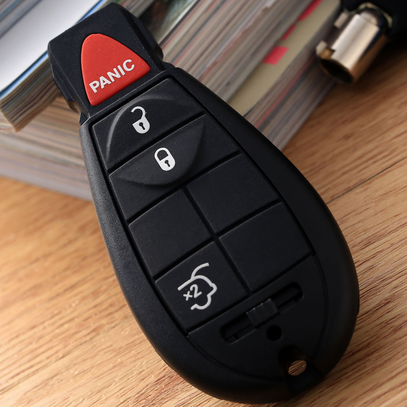 4 Buttons Replacement Car Remote Key Fob Keyless Entry Transmitter Uncut Blade Key for Jeep Commander Grand Cherokee