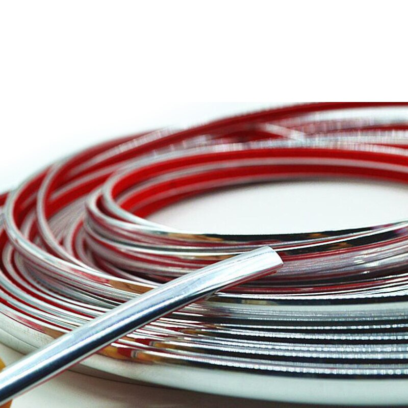 3m Car Protector Bumper Guard Chrome Styling Decoration Moulding Trim Strip 4mm 8mm 10mm 12mm 15mm 20mm 25mm