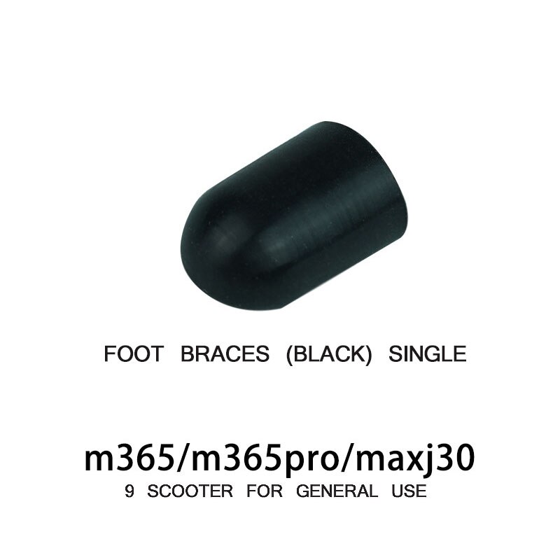 Electric Scooter Bracket Silicone Pedal Durable Silicone Bracket Scooter Bracket Foot Support Scooter With Silicone Cover: Black