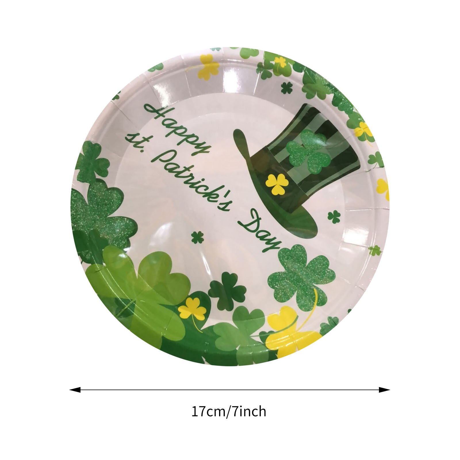 16Pcs Wegwerp Keuken Platen Ierse St. Patrick 'S Day Feestartikelen Wegwerp Servies Partij Keuken Gereedschap