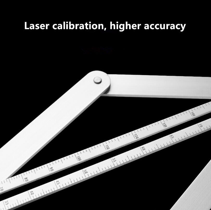 DIY Multi-angle Corner Angle Finder Stainless Steel Protractor Tile Wood Ruler Woodworking Model Craft Angle Square